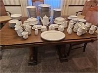 163pc Gold Trimmed China Set