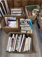5 Boxes of various books