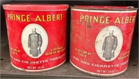 2 Prince Albert Tobacco Cans