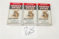 60RNDS/3BOXES OF WINCHESTER POWER POINT 6.5CM 129G