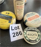 Vintage Ointments in Tins