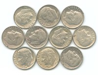 10 Roosevelt Silver Dimes