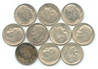 10 Roosevelt Silver Dimes