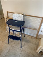 HIGH CHAIR, PAIR OF BABY GATES