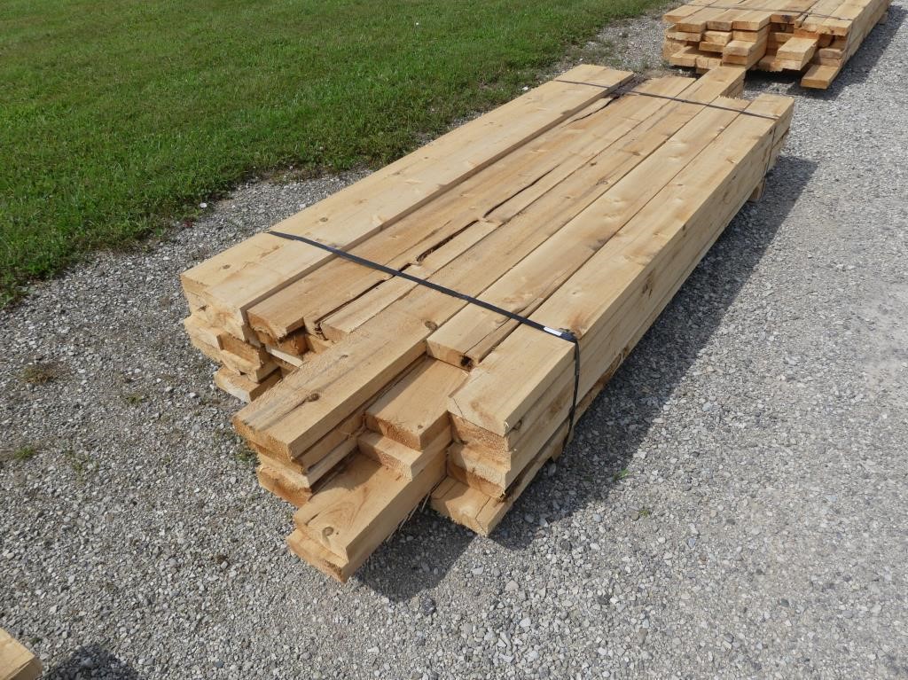 42 PCS. 2" x 6" x 7'-10 ROUGH CUT WHITE CEDAR