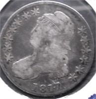 1817 BUST HALF DOLLAR VG