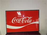 60"x 40" Metal Coca-Cola Sign.
