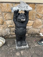 Bear/Fish Welcome Statue