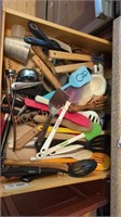 misc. kitchen utensils drawer lot