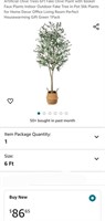 Artificial Olive Trees 6Ft Fake Olive Plant with