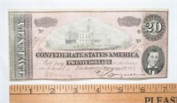 1864 CONFEDERATE TWENTY DOLLAR NOTE