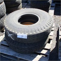 (2) Tires 10.00-15TR Load Range G & One 5-Hole Rim