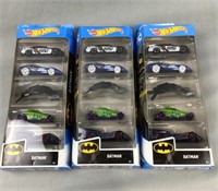 3 packs hot wheel, Batman cars, all new original