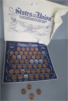 States of the Union bronze collector coin set.