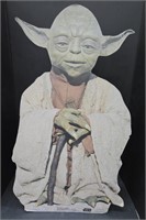 (E) 1995 Star Wars Yoda Cardboard Cut-Out 32"