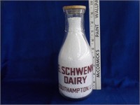 E. Schwenk Dairy Southampton milk bottle