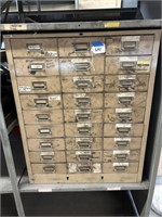 27-Drawer Parts Cabinet & Contents