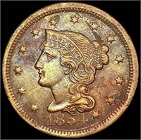 1854 Large Cent UNCIRCULATED