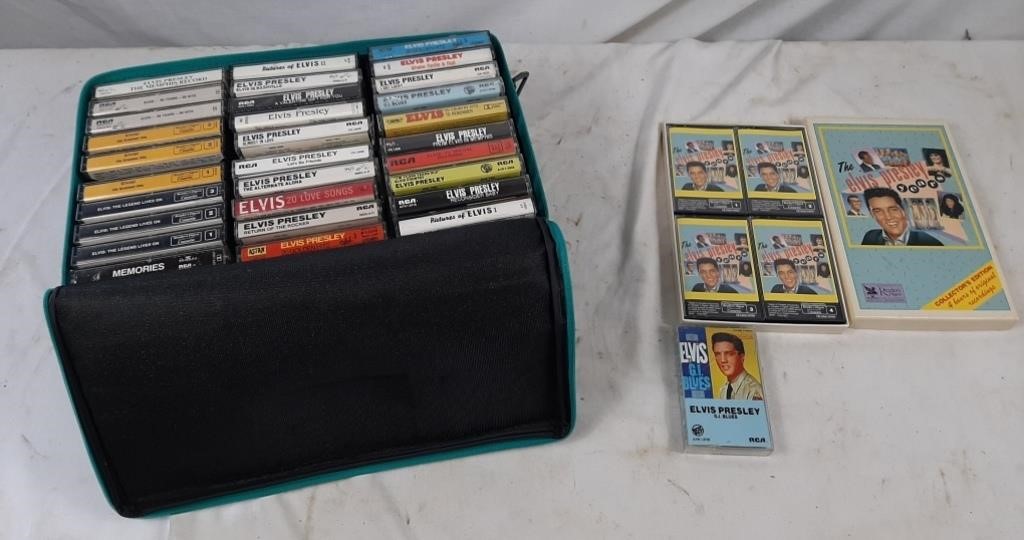 Elvis Presley cassette tape collection