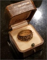 Antique 14K Gold Filled Ring in Early Ring Box