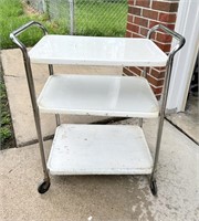 Vintage 3 Tier Rolling Cart - Some wear and Item