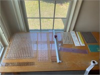 Quilting and Cricut cutter/ rulers- all