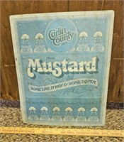 1979 Carlin County Metal Mild Mustard Sign
