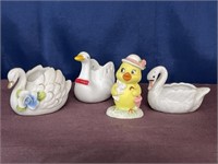 Duck Swan porcelain lot