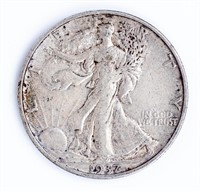 Coin 1937-S Walking Liberty Half Dollar Choice XF