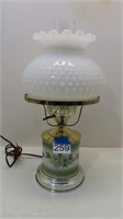 oil lamp style electric table lamp