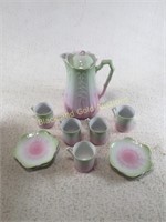 Flower Petal Pitcher, Cup, and Plate Set