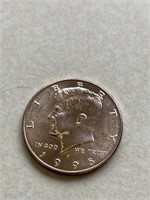 1995 Kennedy half dollar