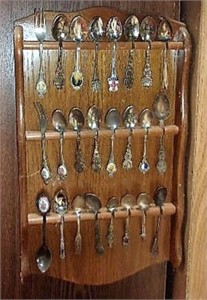 Souvenir Spoon Racks w/spoons