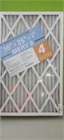 (4)  16" x 25" x1"  Air Filters