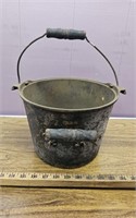 Cast Iron Safetly Bucket- Marked Safety on Bottom