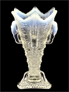 Jefferson Glass Aurora Borealis Vase c.1903