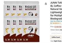 JUNAI Tofu Cat Litter 8 Packs(2.3kg x 8),