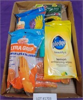 6 NEW PACKAGES CLEANING SUPPLIES