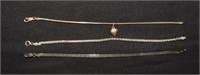 Three Sterling Italy Bracelets