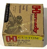 25 Auto 35 Gr Hornady 25 Rounds