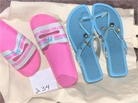 2 NEW PAIRS SZ. 9 SANDALS