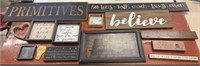 Lot of Wooden Signs & More