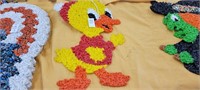 Vintage Melted Plastic Duck 19 1/12 inches Long