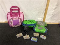 G) collectible Leapster leapfrog lot, three game