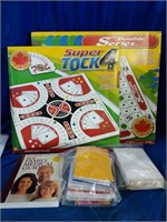 A games and puzzles/family lot that includes a