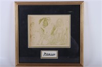 PABLO PICASSO EROTIC GRAVURE 1969 REPRO