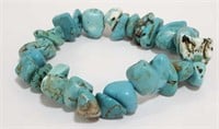 Stretchy Turquoise Stones Bracelet