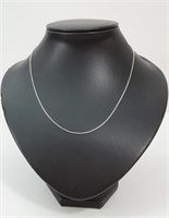 925 Sterling Silver Necklace, 18" Total Length