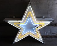 Large Metal Neon Light Star Sign