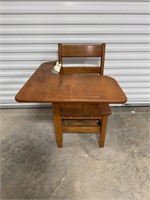 Vintage wooden desk. Large enough for an adult